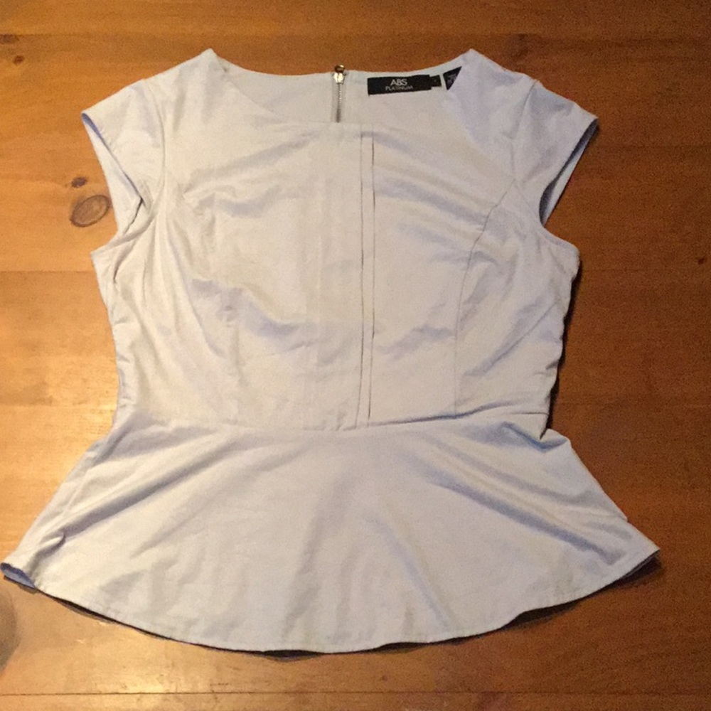 ABS peplum suede